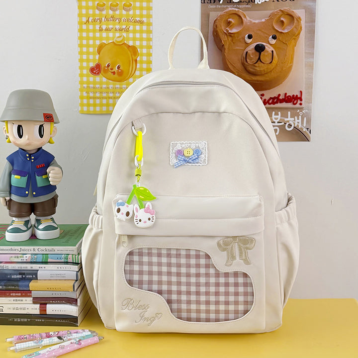 Trendiger Grafikdruck Rucksack