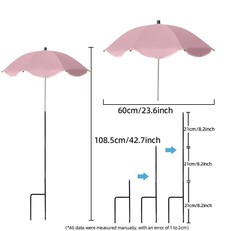 Damen Sonnenschutzschirm mit flexiblem Stativ Karnz