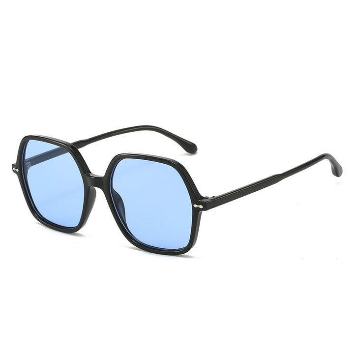Damen Stylische oversized Sonnenbrille mit einzigartigem Rahmen Karnz
