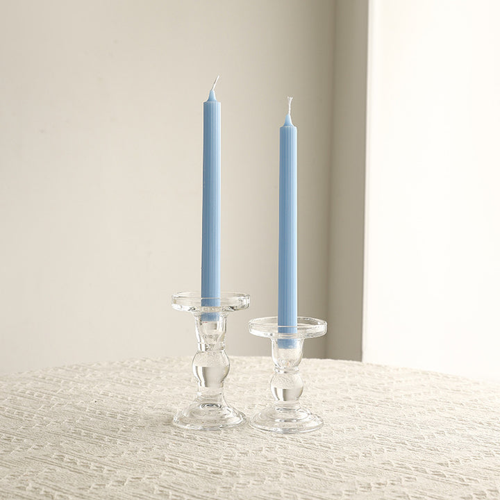 Kristallglas skulptierte Stiel Tafelkerzenhalter