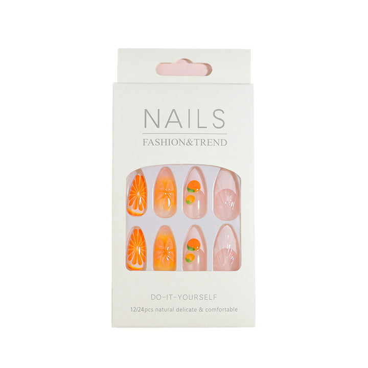 Premium Press-On Nail Set mit dekorativen Akzenten Karnz
