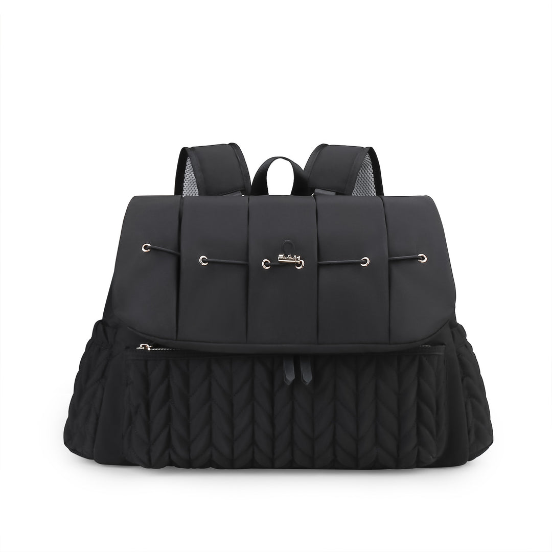 Eleganter und Stylischer Rucksack mit Kunstleder und Geflochtenem Design Karnz