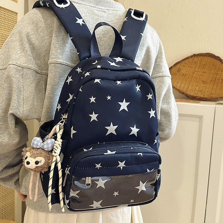 Sternen-Print Multi-Taschen Rucksack Karnz