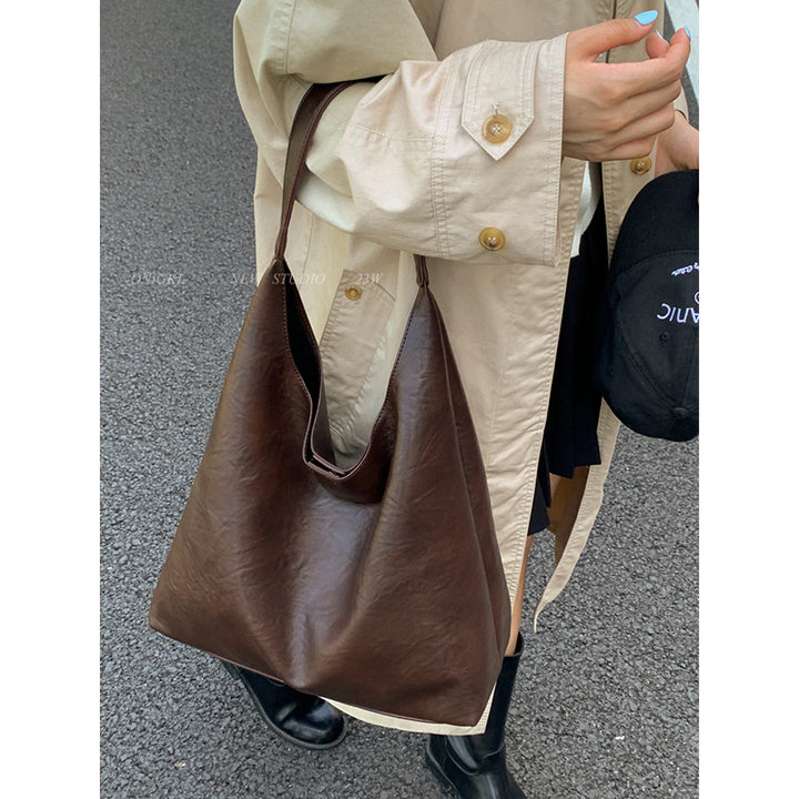 Elegante weiche Leder Hobo-Tasche Karnz