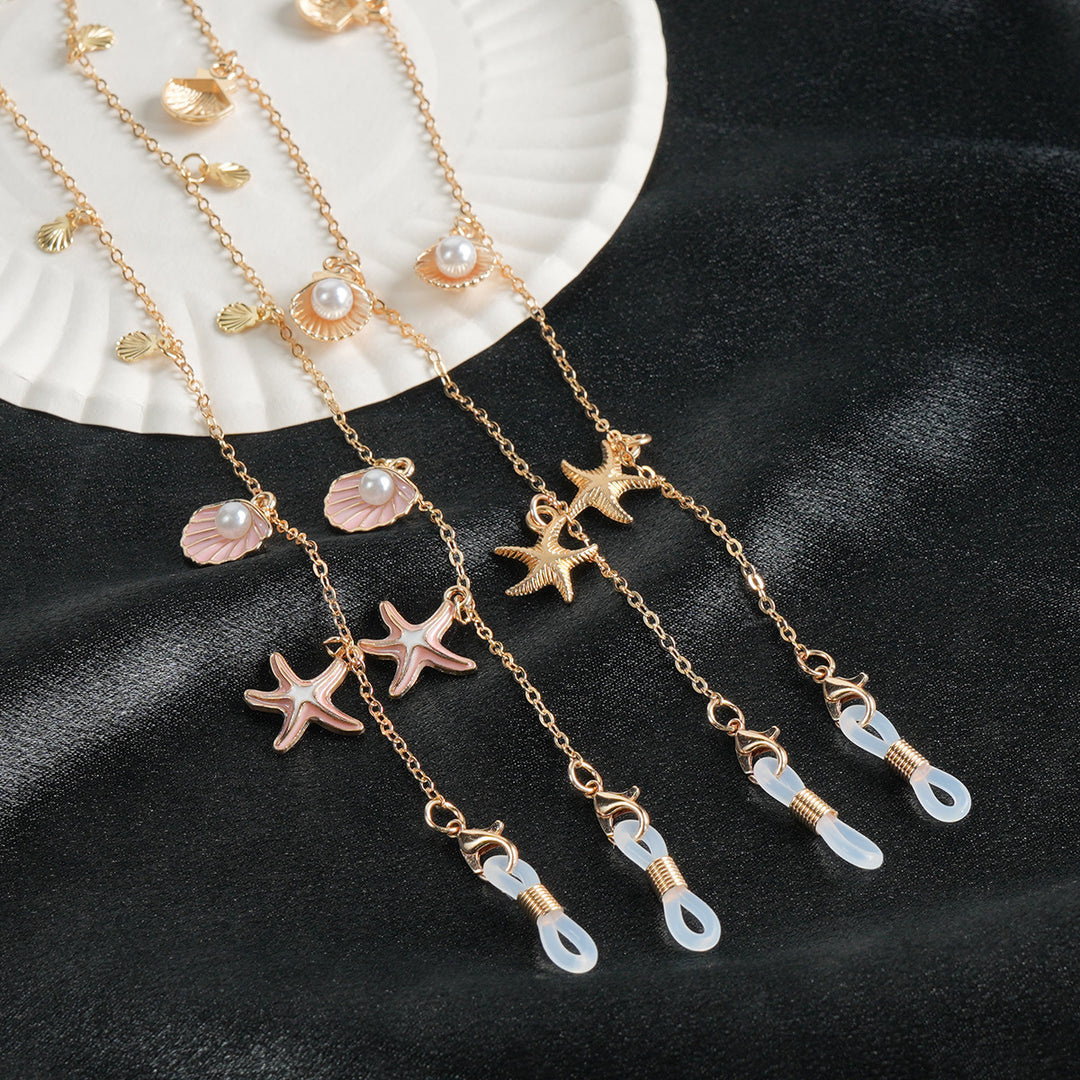 Bohemian Muschel- & Seestern-Anhänger-Halskette Karnz