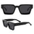Damen Sonnenbrille mit quadratischem Rahmen und polarisierten Gläsern Karnz