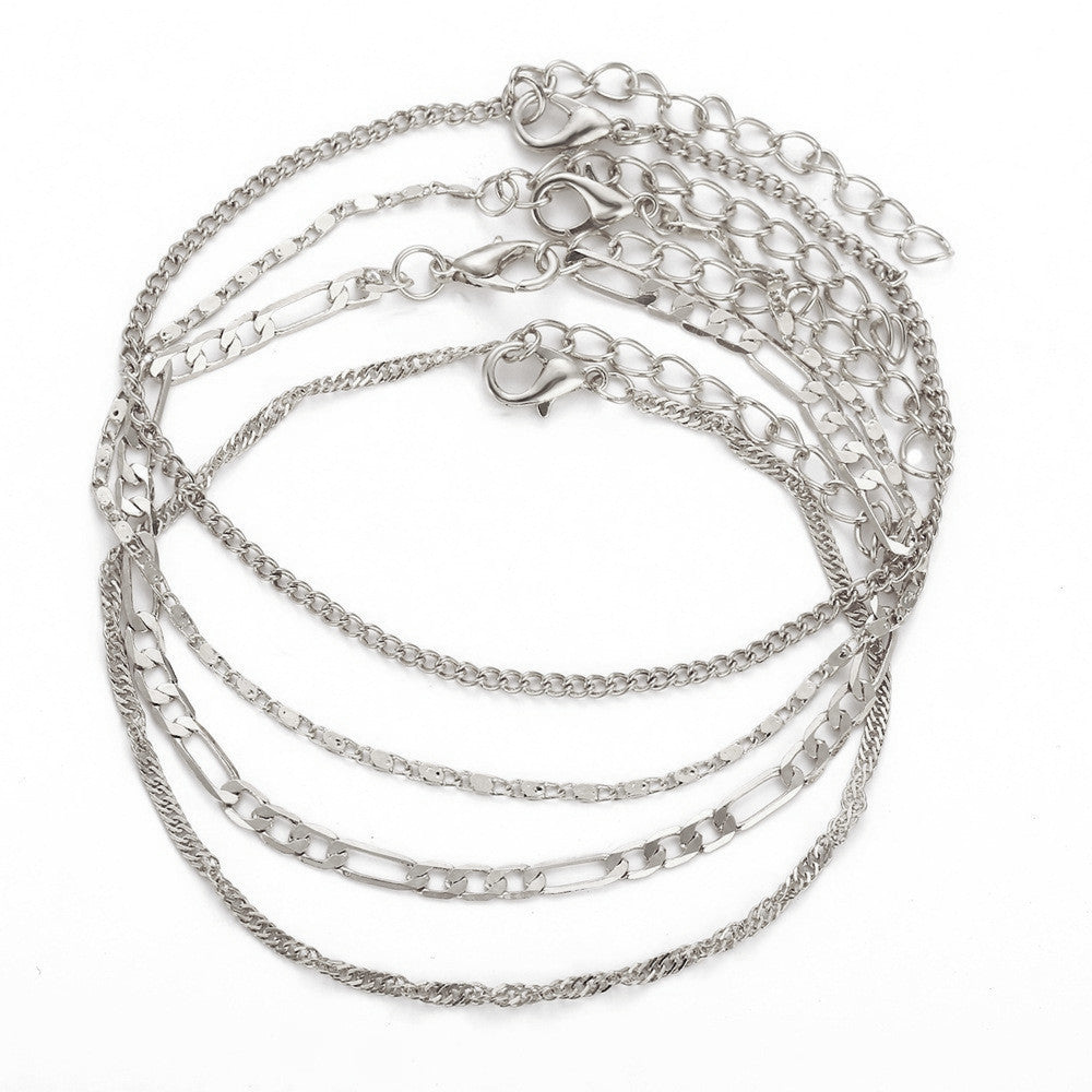 Elegante Doppelkettenfußkette Karnz