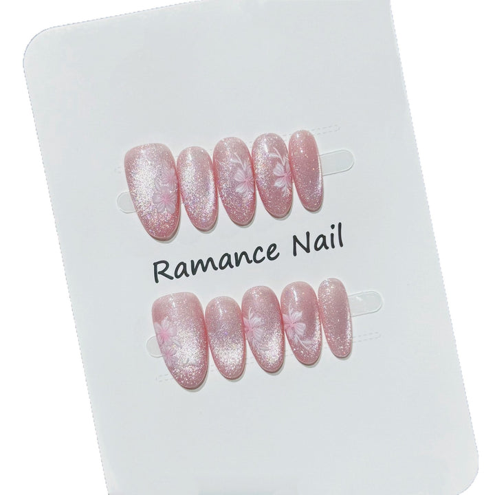 Floral Design Press-On Nail Set Karnz