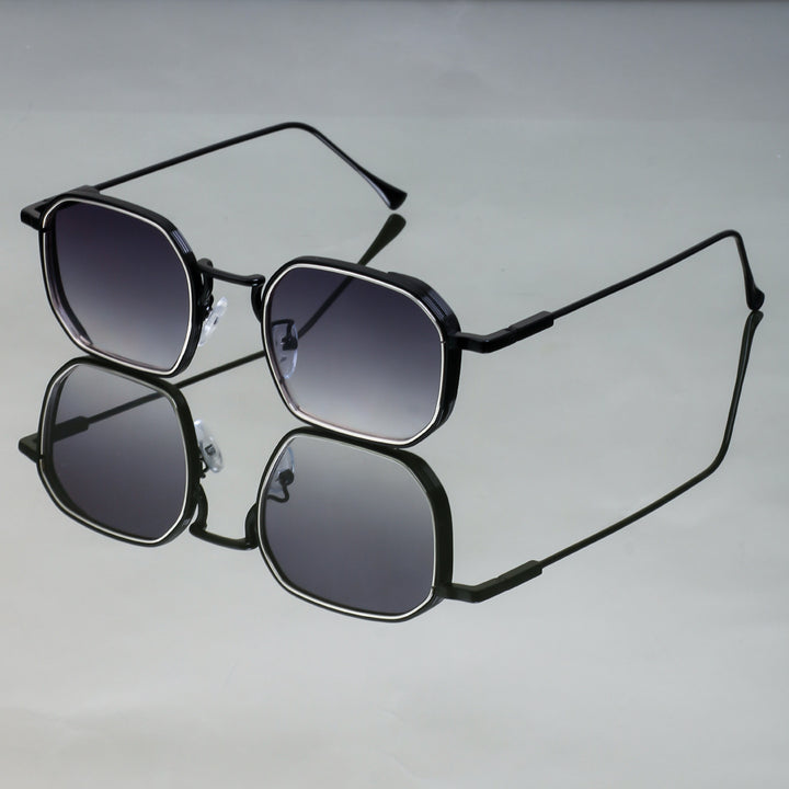 Damen modische Sonnenbrille mit stilvollem, eckigen Rahmen und UV-Schutz Karnz