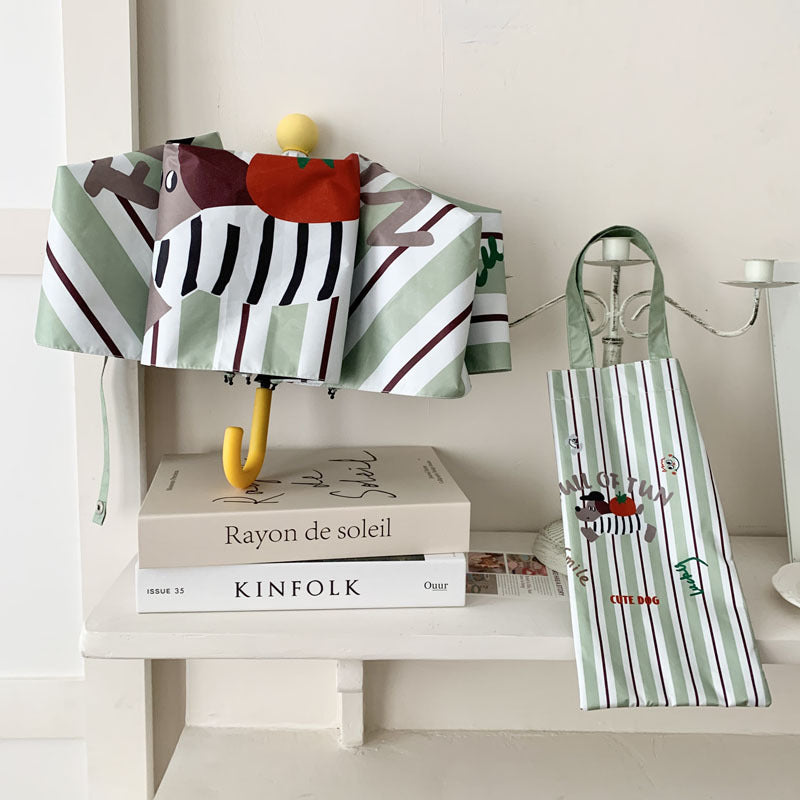 Damen kreativer Faltregenschirm mit verspieltem Tierdesign Karnz