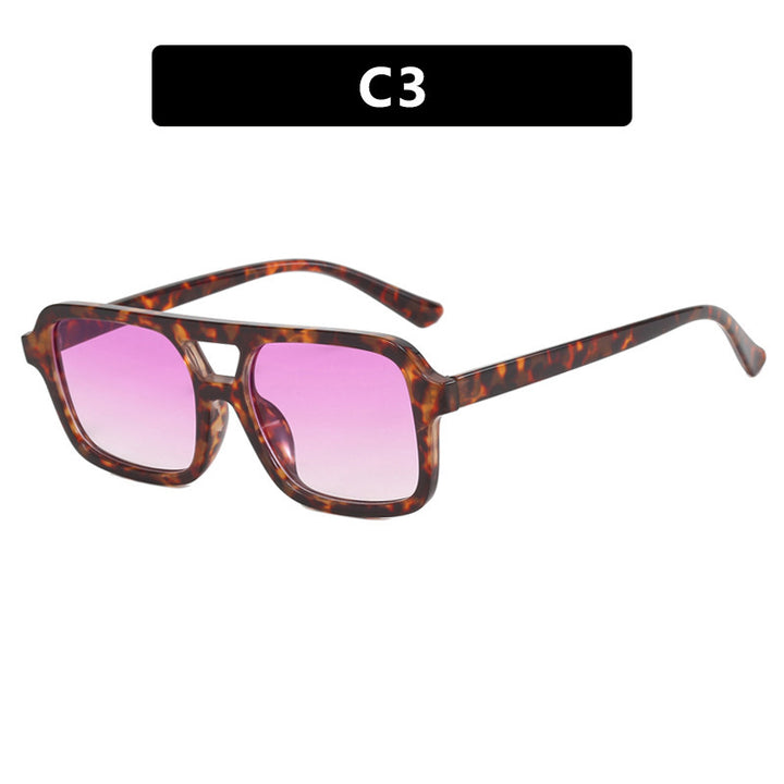 Damen modische Sonnenbrille im eleganten Rechteckformat Karnz