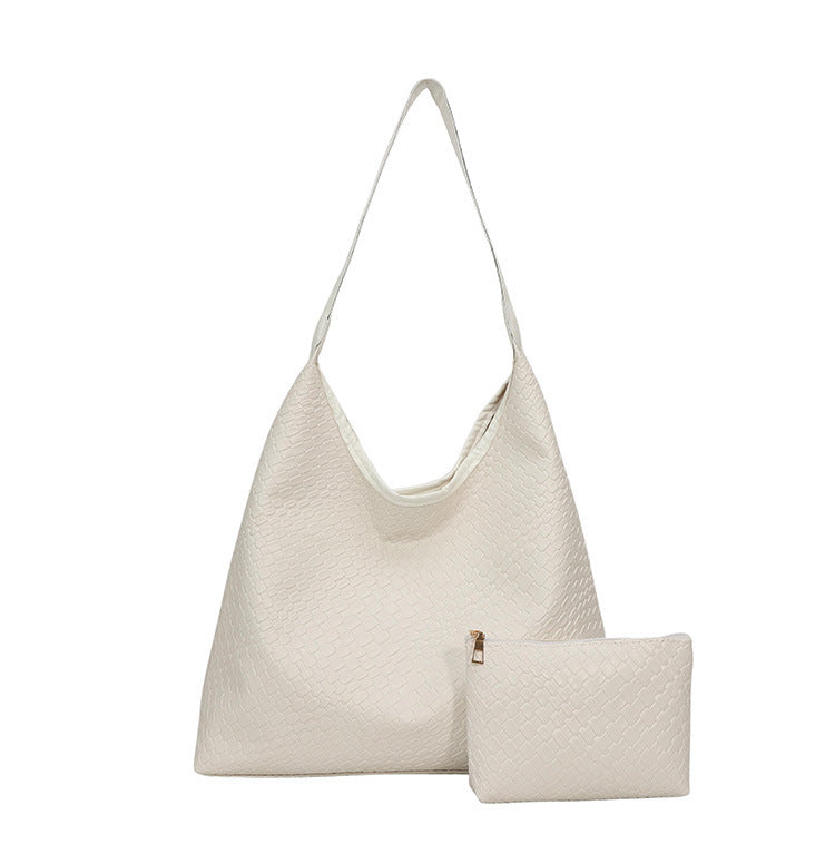 Elegante strukturiert Leder Hobo Handtasche Karnz