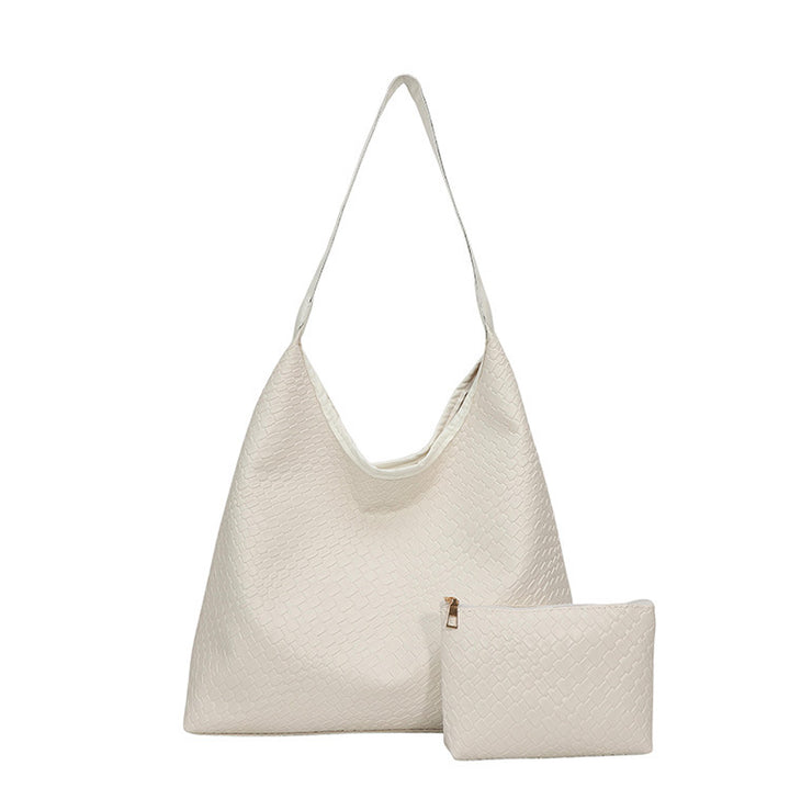 Elegante strukturiert Leder Hobo Handtasche Karnz