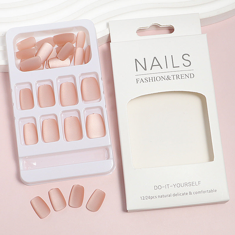 DIY natürliche Finish Press-On Nagelspitzen Karnz