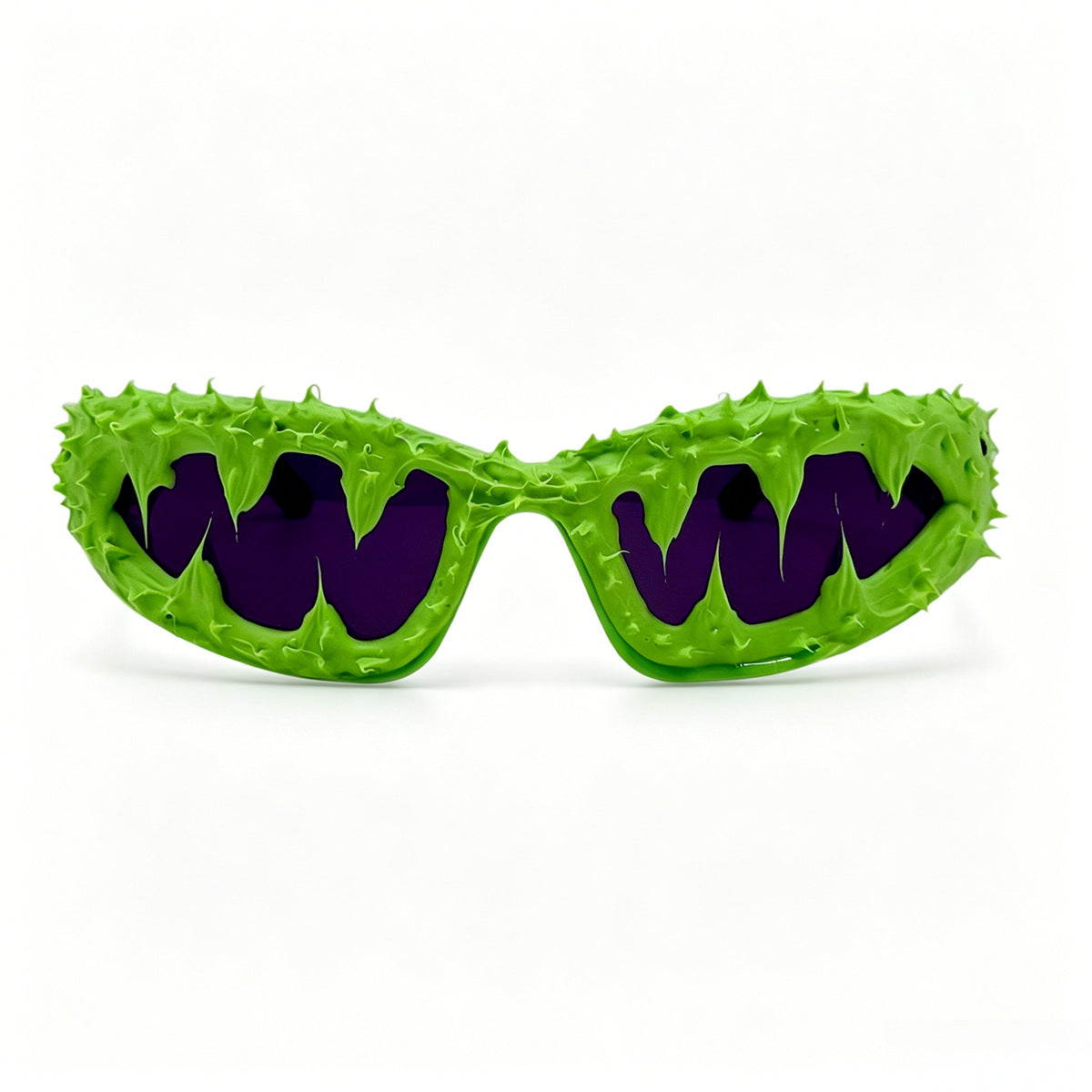 Damen kreative Fashion-Sonnenbrille mit einzigartigen Spikes und skull-Design Karnz