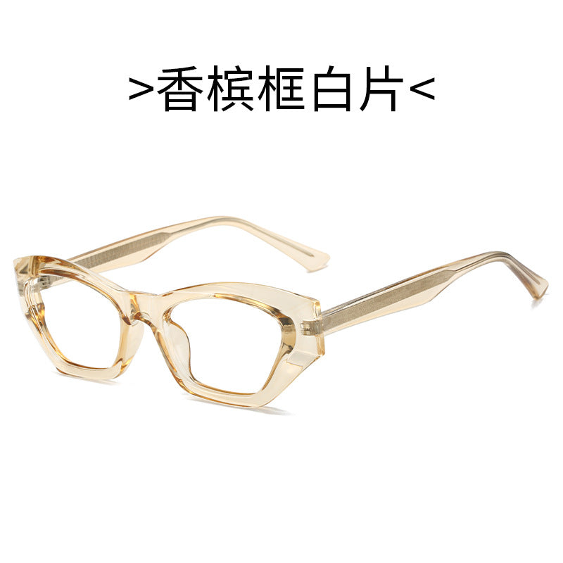 Damen Cat-Eye Sonnenbrille mit modernen transparenten Akzenten Karnz