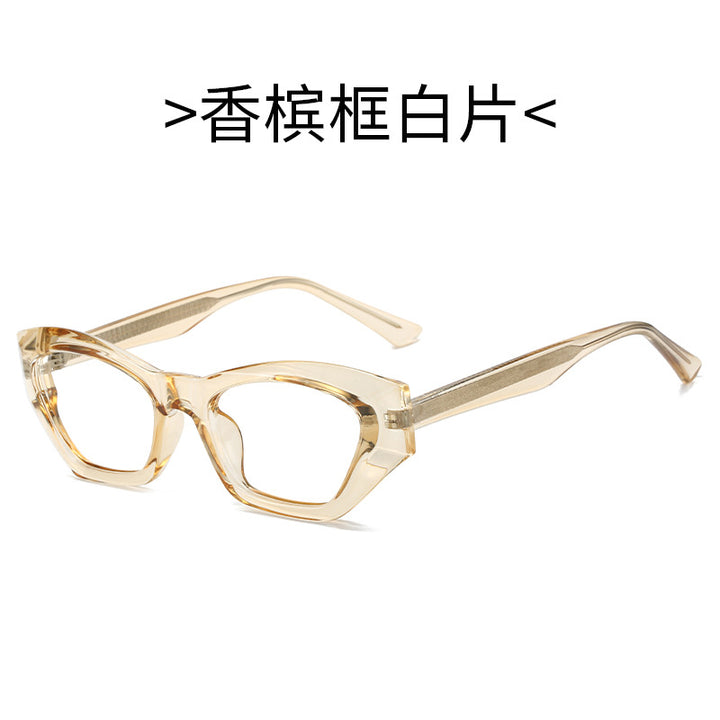 Damen Cat-Eye Sonnenbrille mit modernen transparenten Akzenten Karnz