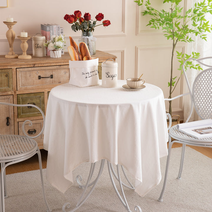 Elegante runde Tischdecke