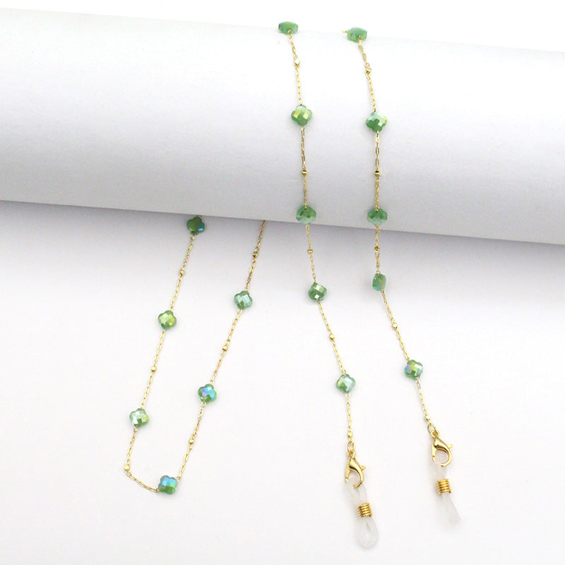 Elegante, kristallgestaltete Brillenband Karnz
