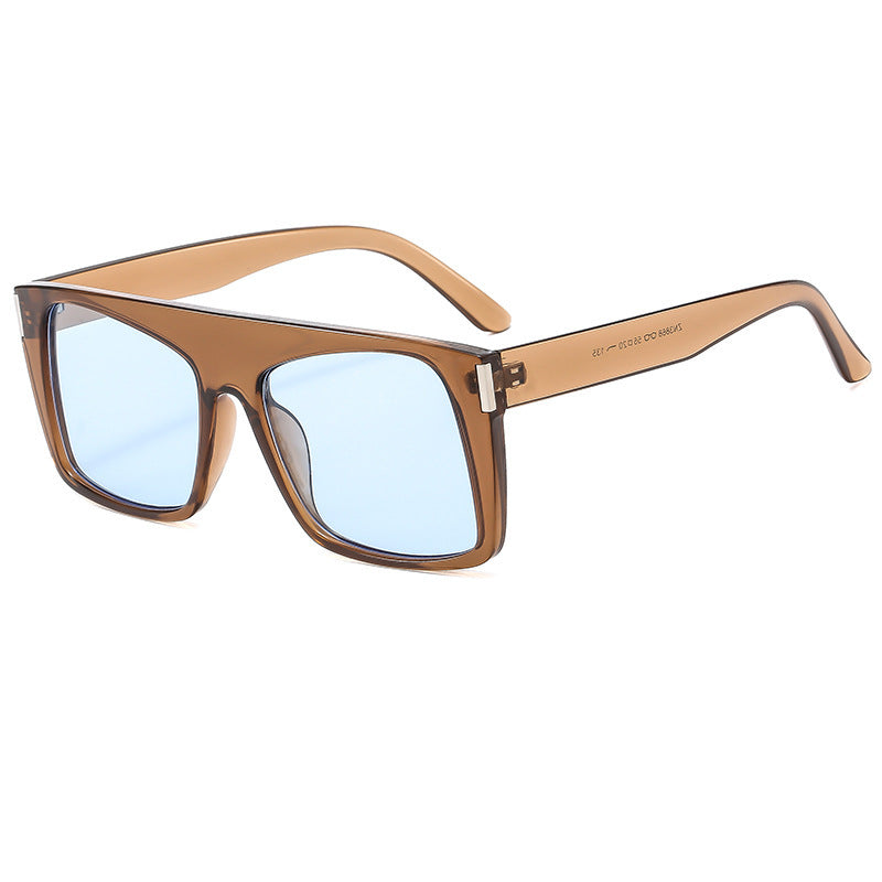 Damen Oversized Sonnenbrille mit schützenden Gläsern und trendy Rahmen Karnz