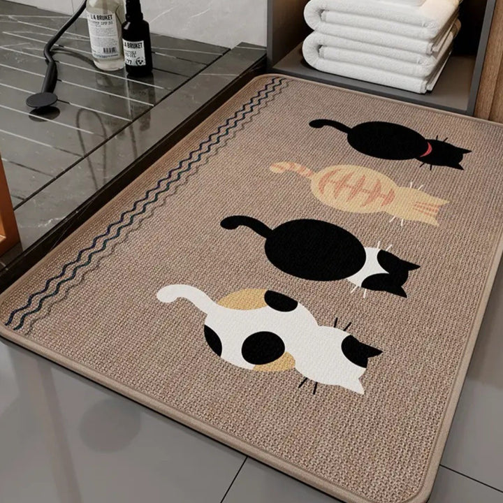Katzen-Themen Weiche Badematte