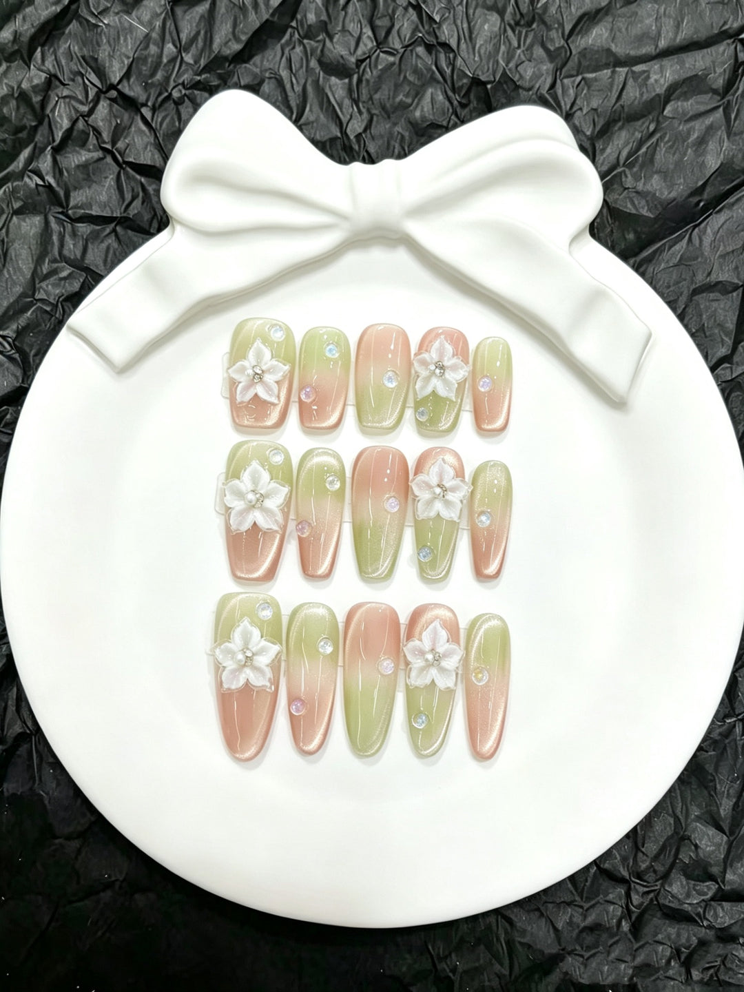Floral Press-On Nagelkunst Set  1791773861