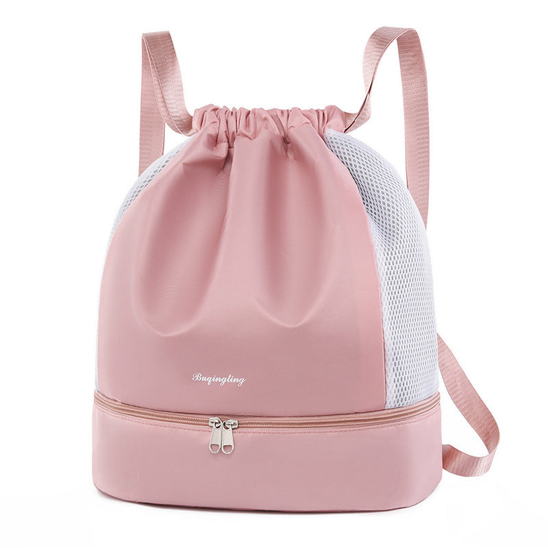 Leichter Mesh Zugbeutel Rucksack Karnz