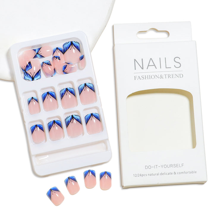 Premium Floral Design Press-On Nail Set Karnz
