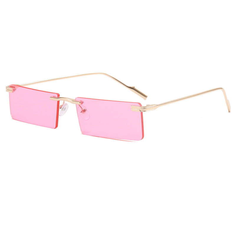 Damen Modische Rechteck-Sonnenbrille mit elegantem Metallrahmen Karnz