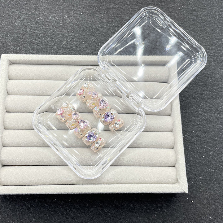 Dekorative Strass Press-On Nagelset