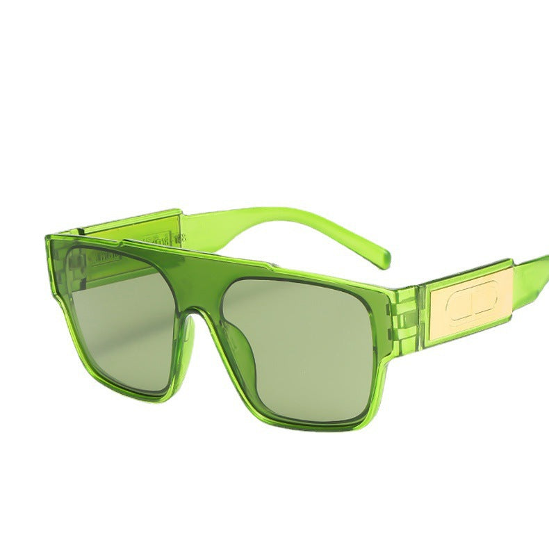 Damen Modische oversized Schlagschutz-Sonnenbrille im extravaganten Design Karnz