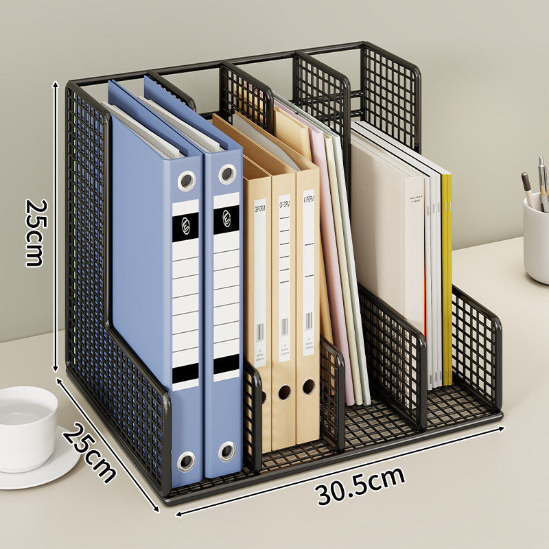 Modular Mesh-Schreibtisch-Datei- und Ordner-Organizer mit verstellbaren Trennwänden
