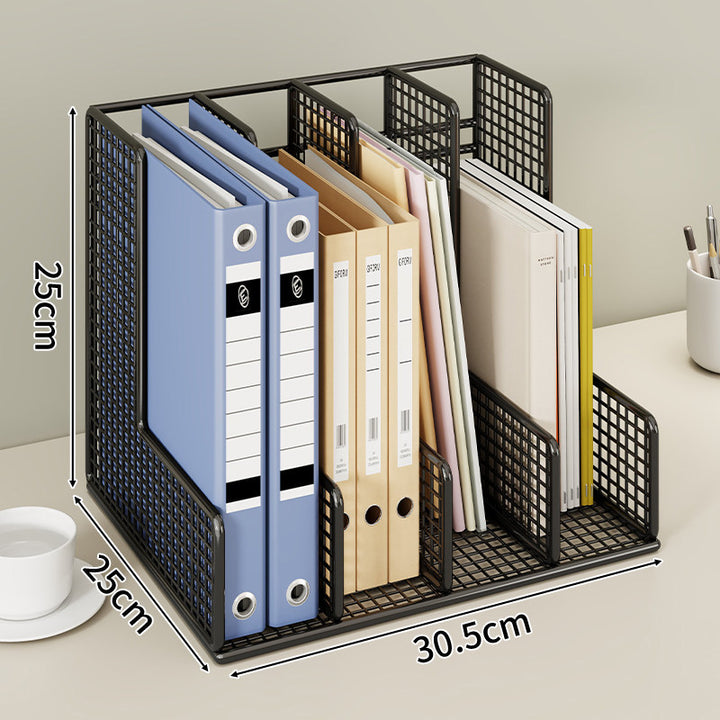 Modular Mesh-Schreibtisch-Datei- und Ordner-Organizer mit verstellbaren Trennwänden