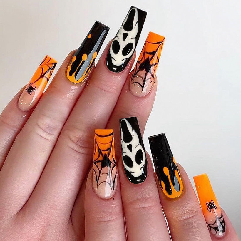 Halloween-Themen Künstlerische Press-On Nägel Karnz