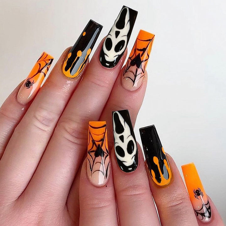 Halloween-Themen Künstlerische Press-On Nägel Karnz