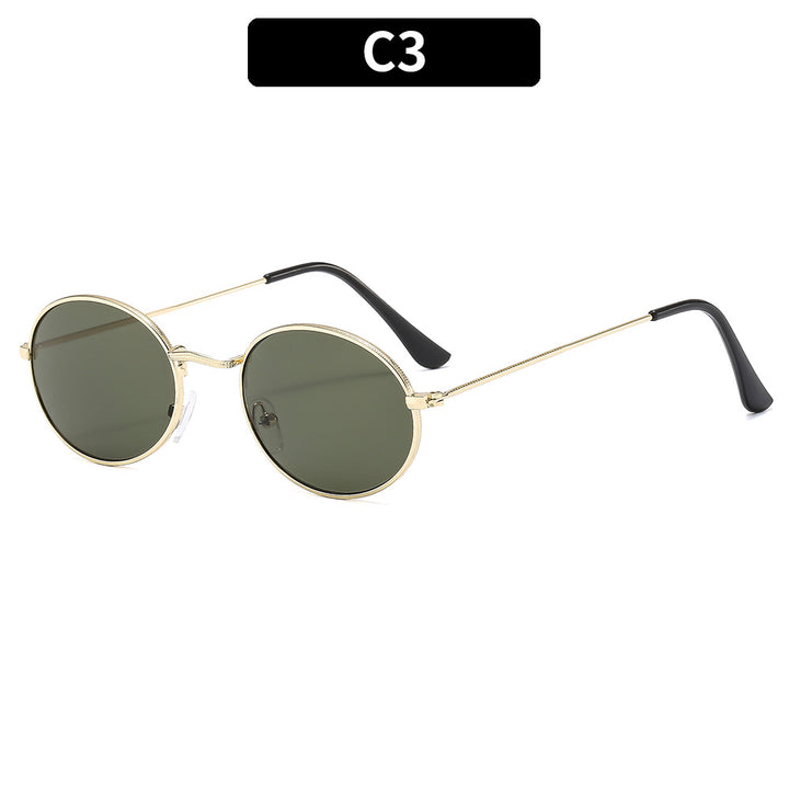 Modische Retro Runde Sonnenbrille