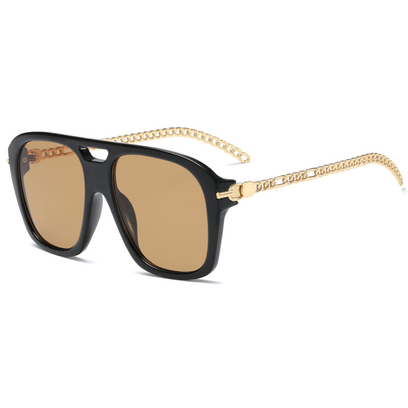 Damen Luxuriöse Sonnenbrille mit einzigartigem Kettenrahmen Karnz