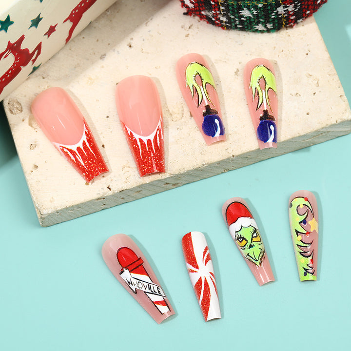 Kreatives Kunstnagel Set mit festlichen Weihnachtsmotiven Karnz