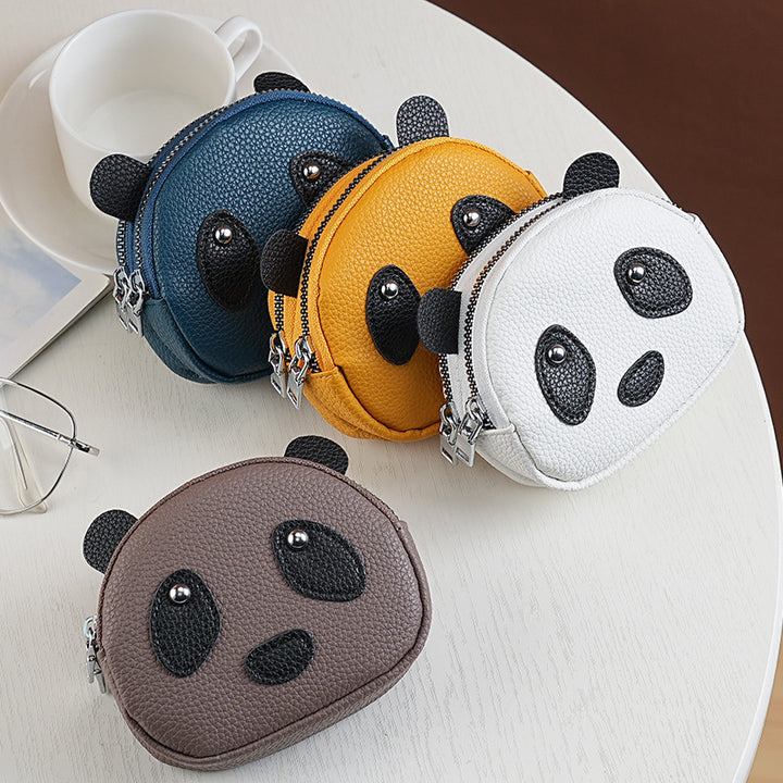 Niedliche Panda-Themen Reißverschluss-Münzbörse