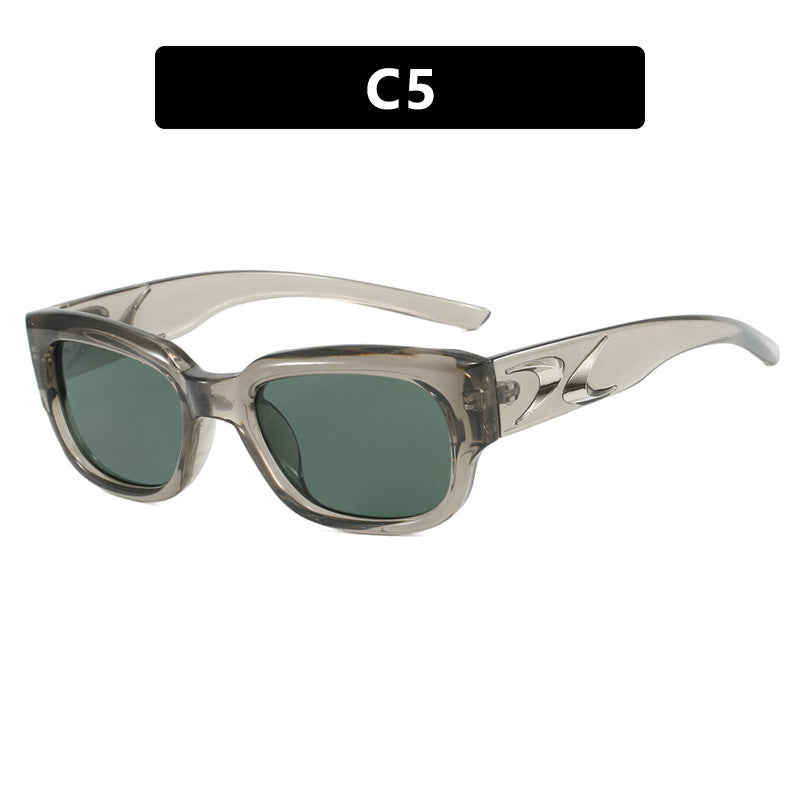 Damen stylische Sonnenbrille mit robustem Rahmen und UV-Schutz Karnz