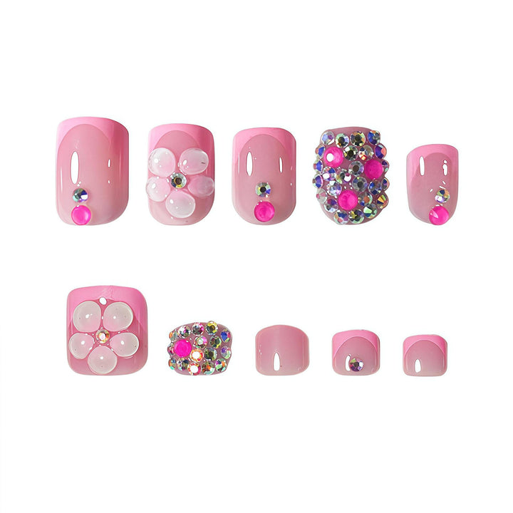 Künstlerisches Floral Press-On Nagelset Karnz 1787913642