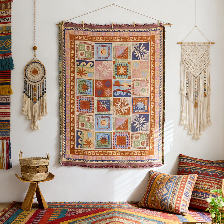 Künstlerisches Wandteppichwandbehang