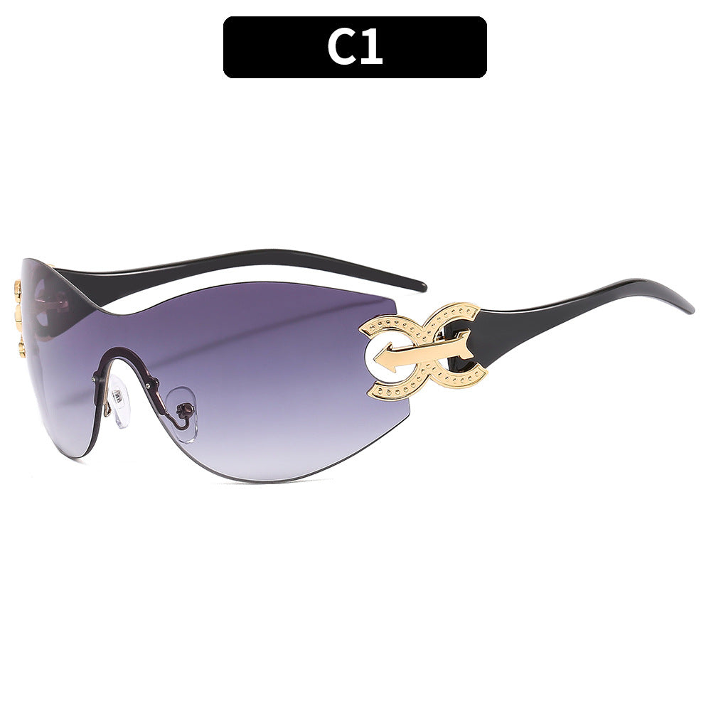 Hochleistungsfähige futuristische Schild-Sonnenbrille