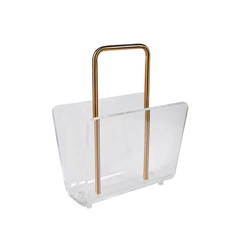 Stylischer klarer Acryl-Zeitschriftenhalter
