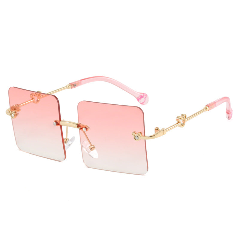 Damen quadratische Sonnenbrille mit luxuriösem, hochwertigem Rahmen Karnz