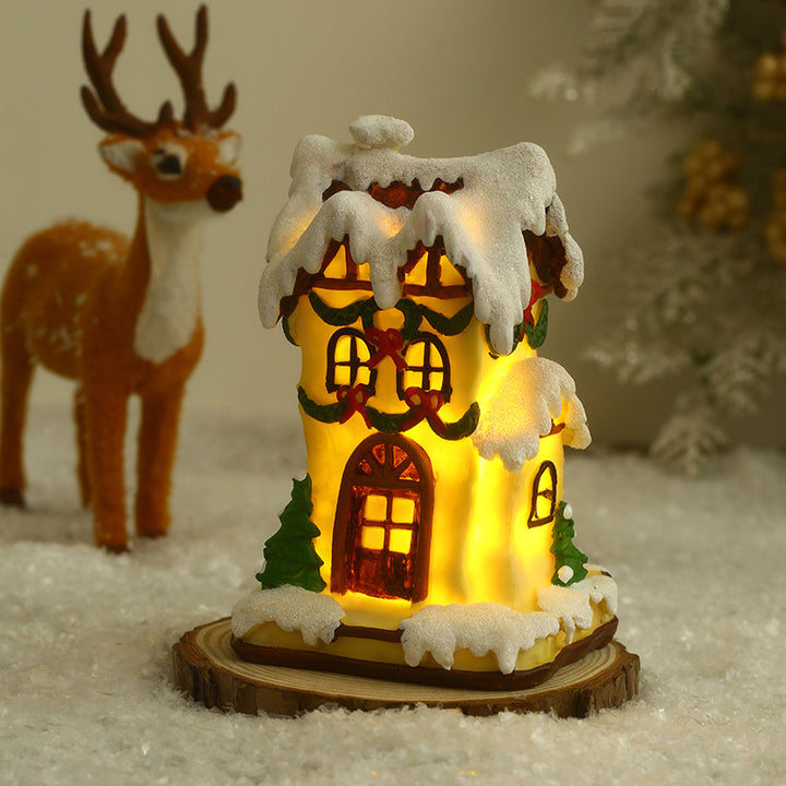 Dekorative Weihnachtsbeleuchtung im Häuschen-Design Karnz