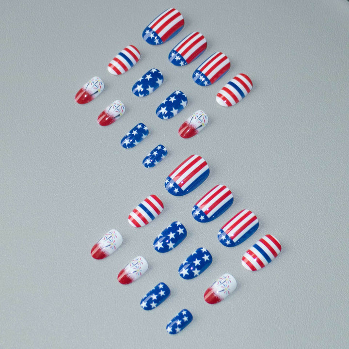 Patriotische Nail Art