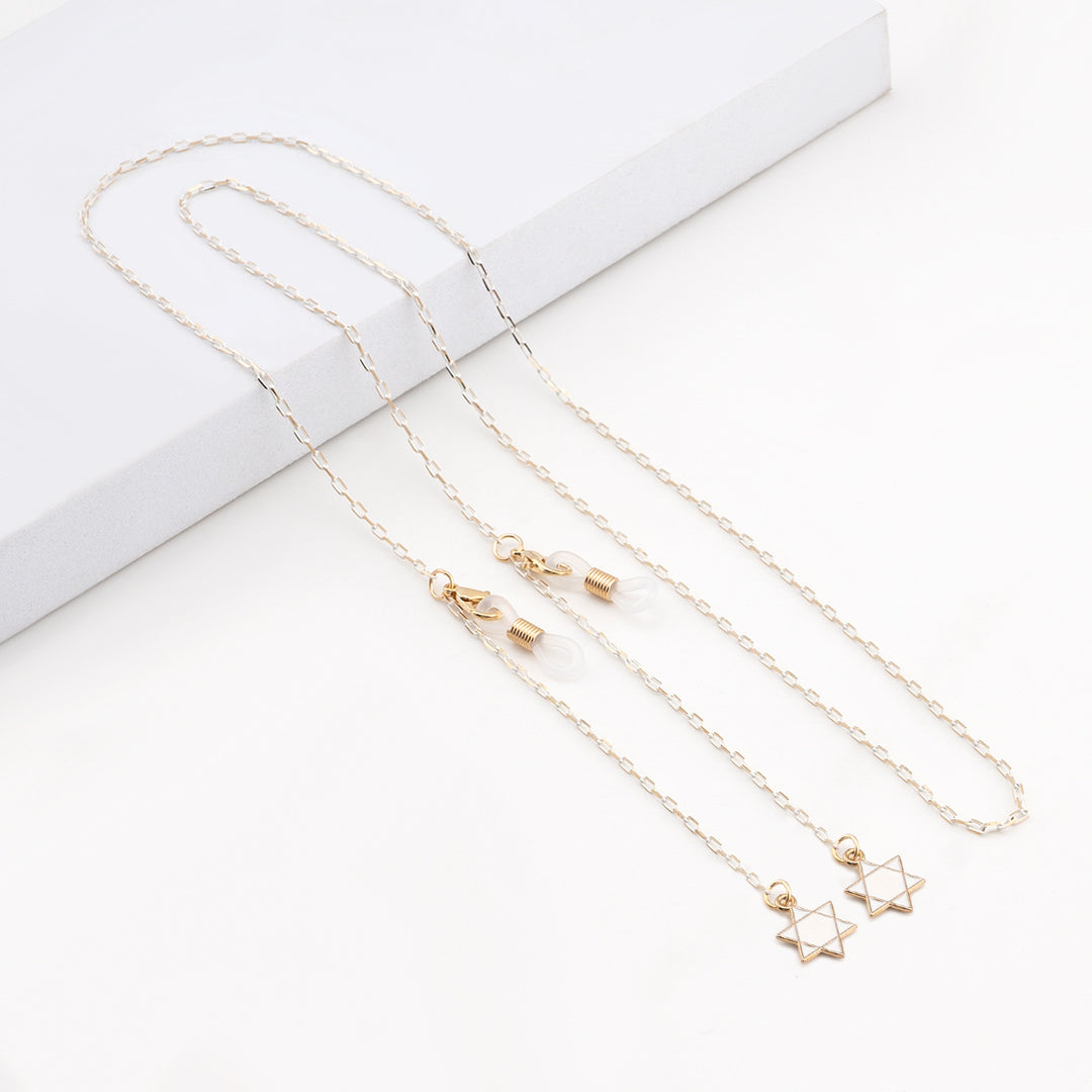 Elegante geometrische Brillenchnur Karnz