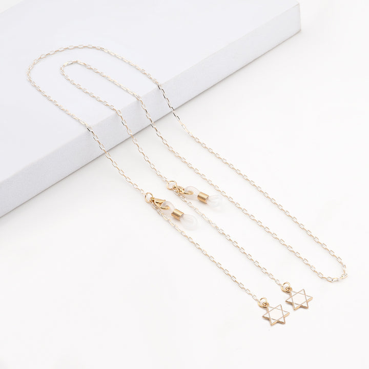 Elegante geometrische Brillenchnur Karnz
