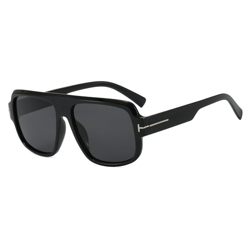 Damen modische quadratische Sonnenbrille mit trendigem Schildkrötenmuster Karnz